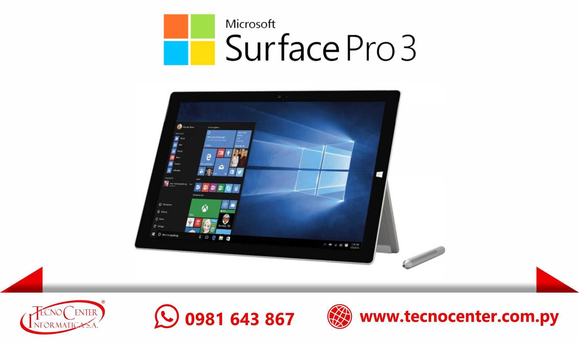 Microsoft Surface Pro 3 Intel Core i5 12”.